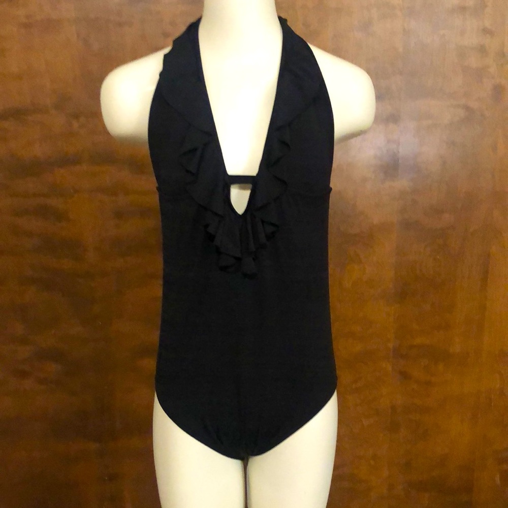 Massimo Black One Piece Swimsuit